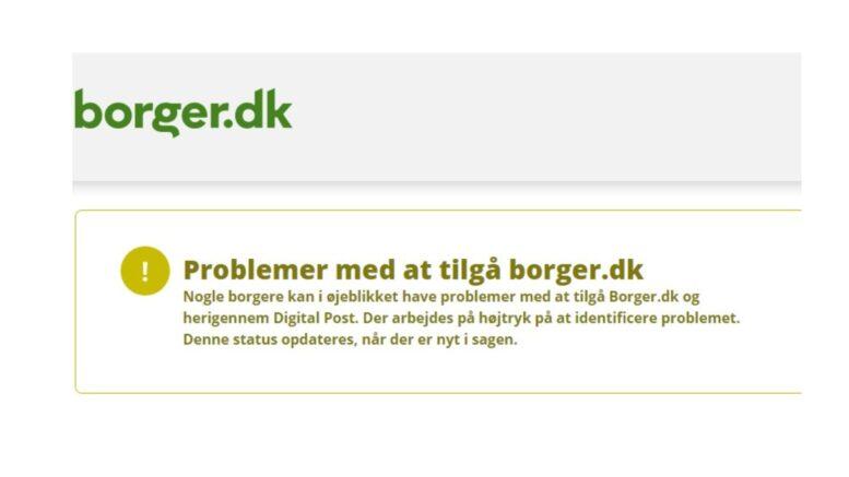 Borger.dk Er Nede Lige Nu.... - Sydnyt.dk - GRATIS Lokale Nyheder Fra ...